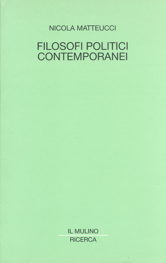Copertina del libro Filosofi politici contemporanei