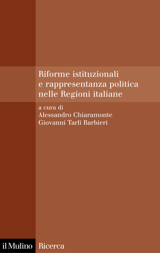 Copertina del libro Riforme istituzionali e rappresentanza politica nelle Regioni italiane